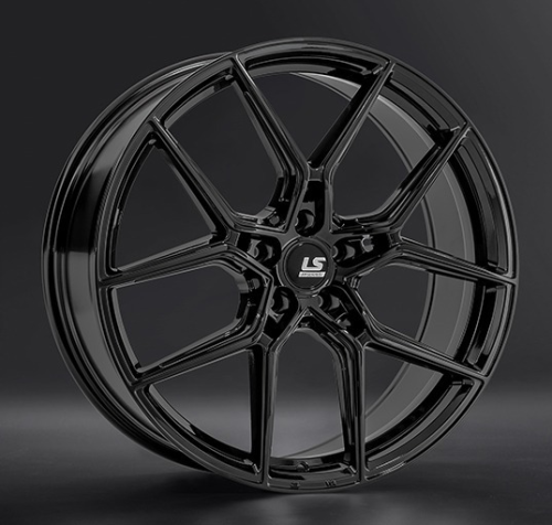Диски LS wheels FlowForming RC100 9.5 х 22 5*108 Et: 48 Dia: 63.4 черный матовый