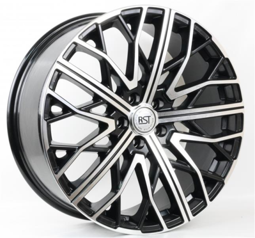 Диски RST R002 8.5 х 20 5*120 Et: 30 Dia: 66.1 черный с проточкой глянцевый