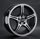 Диски LS wheels LS319 6.5 х 15 5*100 Et: 38 Dia: 57.1 черный полностью полированный