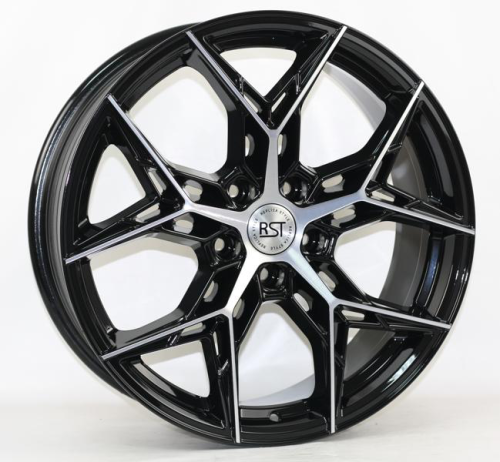 Диски RST R139 7.5 х 19 5*114,3 Et: 45 Dia: 67.1 черный с проточкой глянцевый
