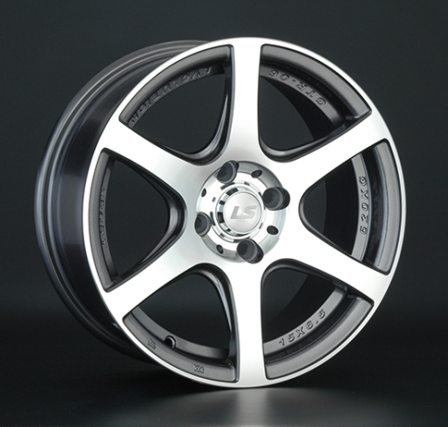 Диски LS wheels LS328 7.5 х 17 5*114,3 Et: 45 Dia: 73.1 серый с полировкой