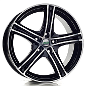 Диски N2O Y9129 7 х 16 5*112 Et: 45 Dia: 57.1 черный с проточкой глянцевый