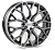 Диски RST R198 6.5 х 18 5*108 Et: 33 Dia: 60.1 черный с проточкой глянцевый