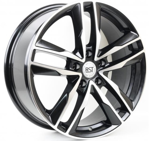 Диски RST R128 7.5 х 18 5*108 Et: 47 Dia: 60.1 черный с проточкой глянцевый