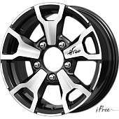 Диски iFree Тайган 6 х 16 5*139,7 Et: 40 Dia: 98 черный с проточкой глянцевый