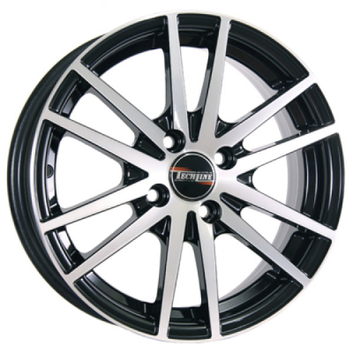Диски Tech Line 535 6 х 15 5*112 Et: 45 Dia: 57.1 черный с проточкой глянцевый