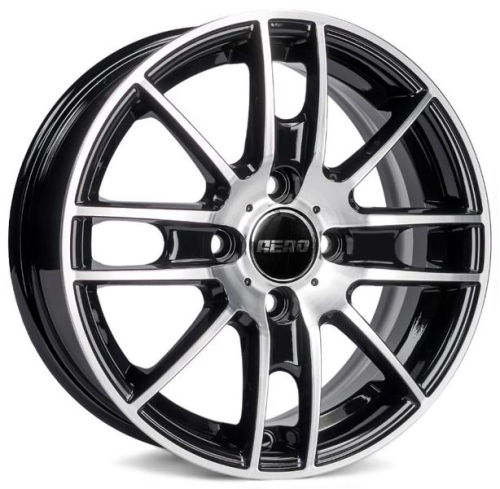 Диски AERO V2173 5.5 х 14 4*108 Et: 45 Dia: 63.4 черный с проточкой глянцевый