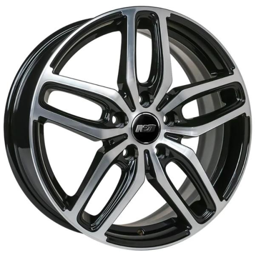 Диски N2O V2200 6.5 х 17 5*114,3 Et: 49 Dia: 67.1 черный с проточкой глянцевый