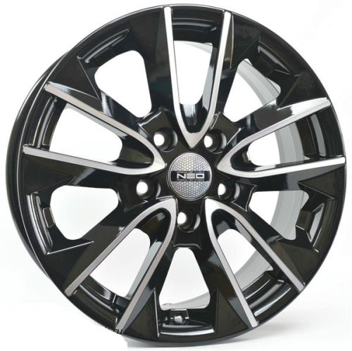 Диски NEO 670 6.5 х 16 5*114,3 Et: 45 Dia: 67.1 черный с проточкой глянцевый