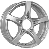Диски KDW KD1650 6 х 16 5*139,7 Et: 40 Dia: 98 серебро с полированным ободом
