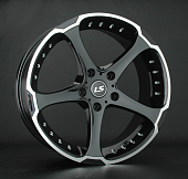 Диски LS wheels LS358 8 х 18 5*120 Et: 30 Dia: 72.6 черный с полированным ободом