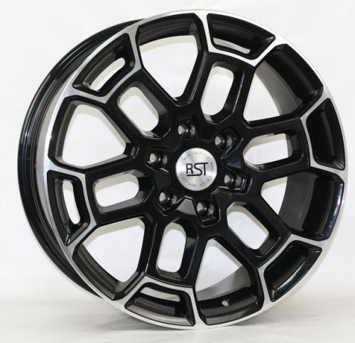 Диски RST R072 8.5 х 20 6*139,7 Et: 35 Dia: 100.1 черный с проточкой глянцевый