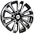 Диски RST R117 7.5 х 17 6*139,7 Et: 25 Dia: 106.1 черный с проточкой глянцевый