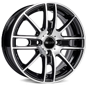 Диски AERO V2173 5.5 х 14 4*98 Et: 35 Dia: 58.5 черный с проточкой глянцевый