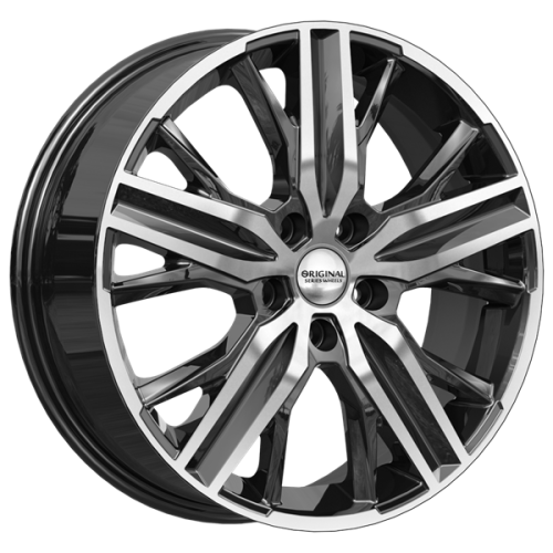 Диски Скад KL-375 6.5 х 18 5*108 Et: 33 Dia: 60.1 черный с проточкой глянцевый