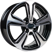 Диски AERO V2111 6 х 15 4*100 Et: 46 Dia: 54.1 черный с проточкой глянцевый