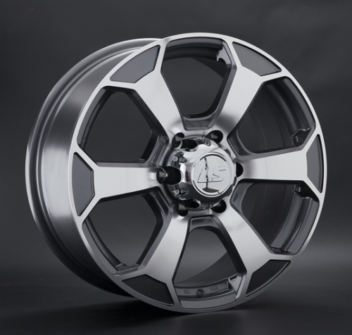 Диски LS wheels LS187 7.5 х 18 6*139,7 Et: 25 Dia: 106.1 серый с полировкой