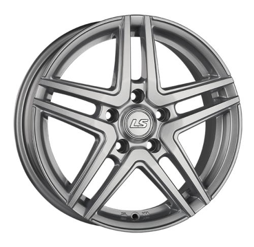 Диски LS wheels LS 420 6 х 15 4*100 Et: 50 Dia: 60.1 серый с полировкой