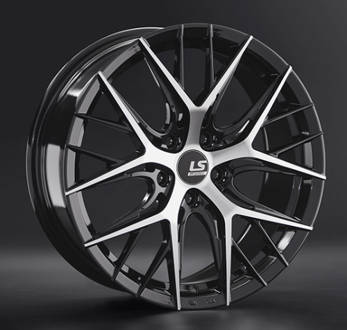 Диски LS wheels FlowForming RC57 8 х 18 5*112 Et: 43 Dia: 66.6 черный полностью полированный