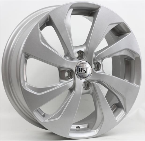 Диски RST R005 6 х 15 4*100 Et: 48 Dia: 54.1 серебро с полированным ободом