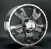 Диски LS wheels LS214 7 х 16 6*139,7 Et: 38 Dia: 67.1 серый с полировкой