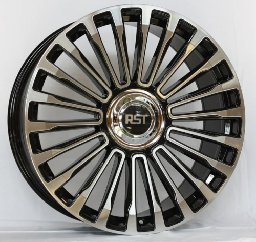 Диски RST R2101FF 9.5 х 21 5*120 Et: 45 Dia: 72.6 черный с проточкой глянцевый