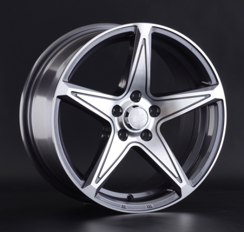 Диски LS wheels LS 852 7 х 16 5*100 Et: 38 Dia: 57.1 серый с полировкой