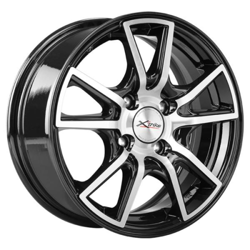 Диски X'trike X-104 6 х 14 5*114,3 Et: 38 Dia: 67.1 черный с проточкой глянцевый
