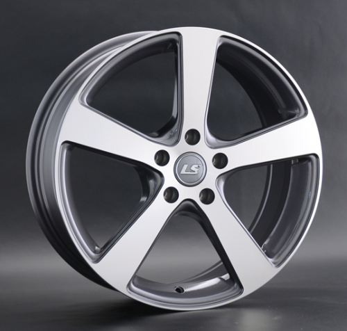 Диски LS wheels LS 956 7.5 х 18 5*114,3 Et: 45 Dia: 73.1 серый с полировкой