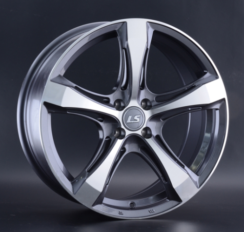 Диски LS wheels 1053 7.5 х 17 4*100 Et: 40 Dia: 60.1 серый с полировкой