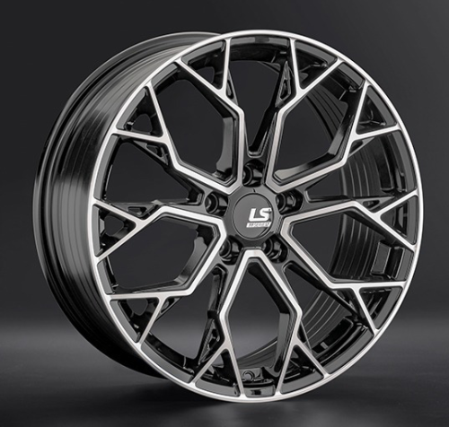 Диски LS wheels FlowForming RC61 9 х 21 5*108 Et: 38.5 Dia: 63.4 черный полностью полированный