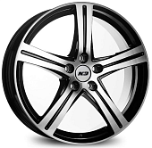 Диски N2O V2281 7 х 19 5*114,3 Et: 40 Dia: 66.6 черный с проточкой глянцевый