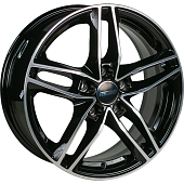 Диски AERO V2131 6.5 х 16 5*114,3 Et: 40 Dia: 66.1 черный с проточкой глянцевый