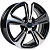 Диски AERO V2111 6 х 15 4*100 Et: 48 Dia: 54.1 черный с проточкой глянцевый