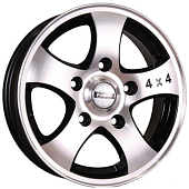 Диски Tech Line 541 6.5 х 15 5*139,7 Et: 40 Dia: 98 черный с проточкой глянцевый