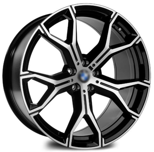 Диски RPLC BM103 9.5 х 21 5*112 Et: 37 Dia: 66.6 черный с проточкой глянцевый