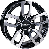 Диски AERO V2100 6.5 х 16 5*139,7 Et: 40 Dia: 98 черный с проточкой глянцевый