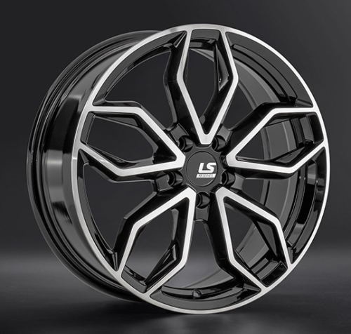 Диски LS wheels FlowForming RC104 7.5 х 18 5*108 Et: 45 Dia: 65.1 черный полностью полированный