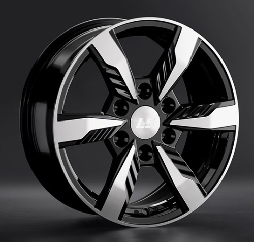 Диски LS wheels LS1301 7.5 х 17 6*139,7 Et: 35 Dia: 67.1 черный полностью полированный