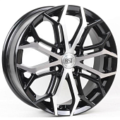 Диски RST R126 6 х 16 4*98 Et: 35 Dia: 58.6 черный с проточкой глянцевый