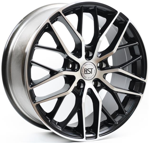 Диски RST R007 7.5 х 17 5*108 Et: 50.5 Dia: 63.3 черный с проточкой глянцевый