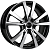 Диски AERO V2107 7 х 17 5*114,3 Et: 45 Dia: 67.1 черный с проточкой глянцевый