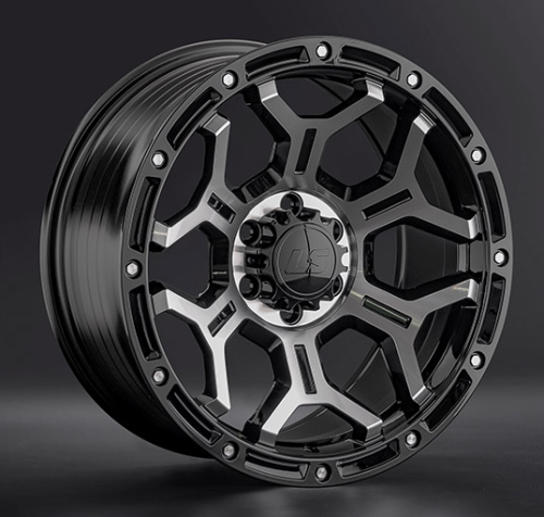 Диски LS wheels FlowForming RC68 9 х 17 6*139,7 Et: 15 Dia: 106.1 черный полностью полированный