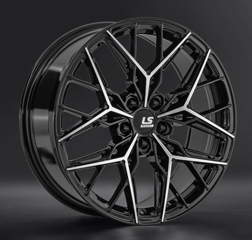 Диски LS wheels FlowForming RC106 8.5 х 19 5*112 Et: 30 Dia: 66.6 черный полностью полированный